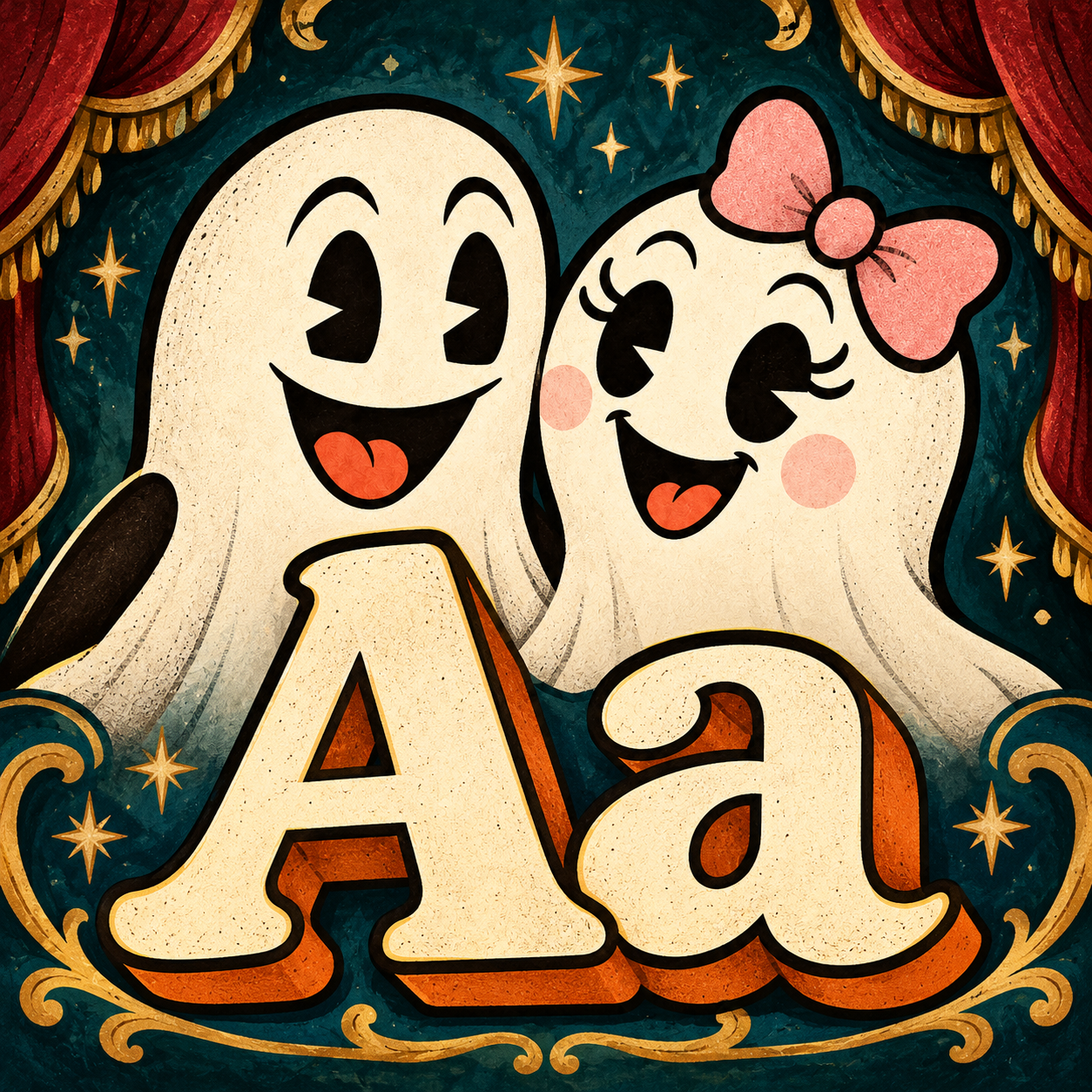 Rusty & Daisy Alphabet Fun — approved Aa app icon